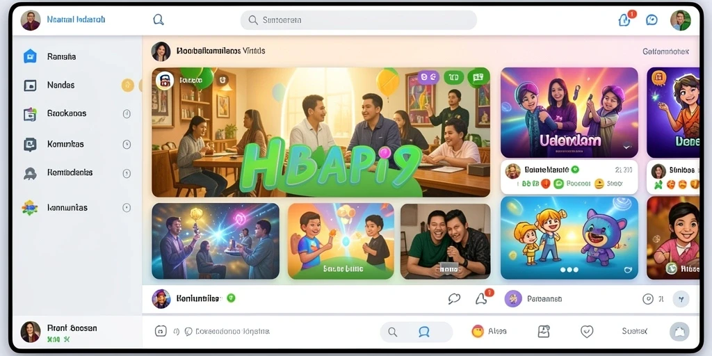 Tampilan awal yang menarik dan mudah dinavigasi.