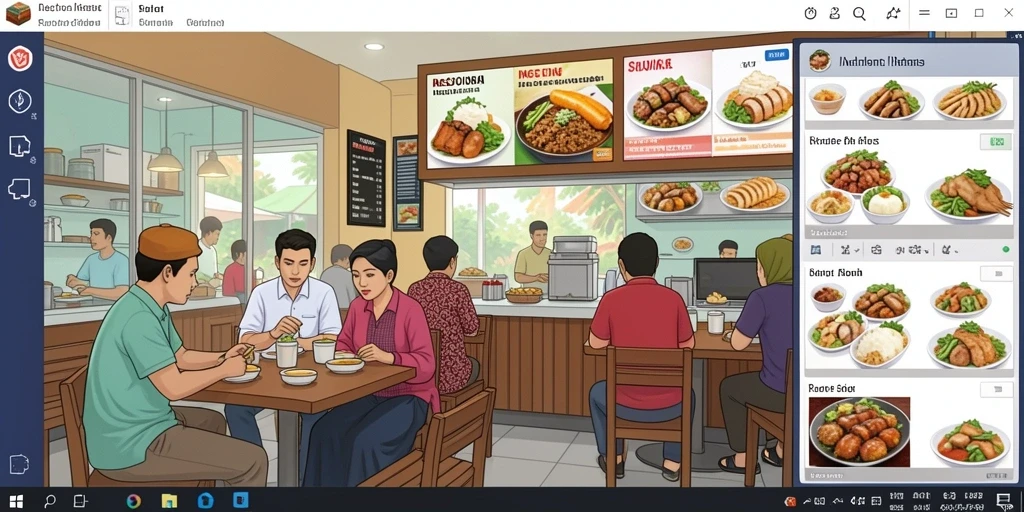 Tampilan menu utama yang menarik dan mudah dinavigasi.