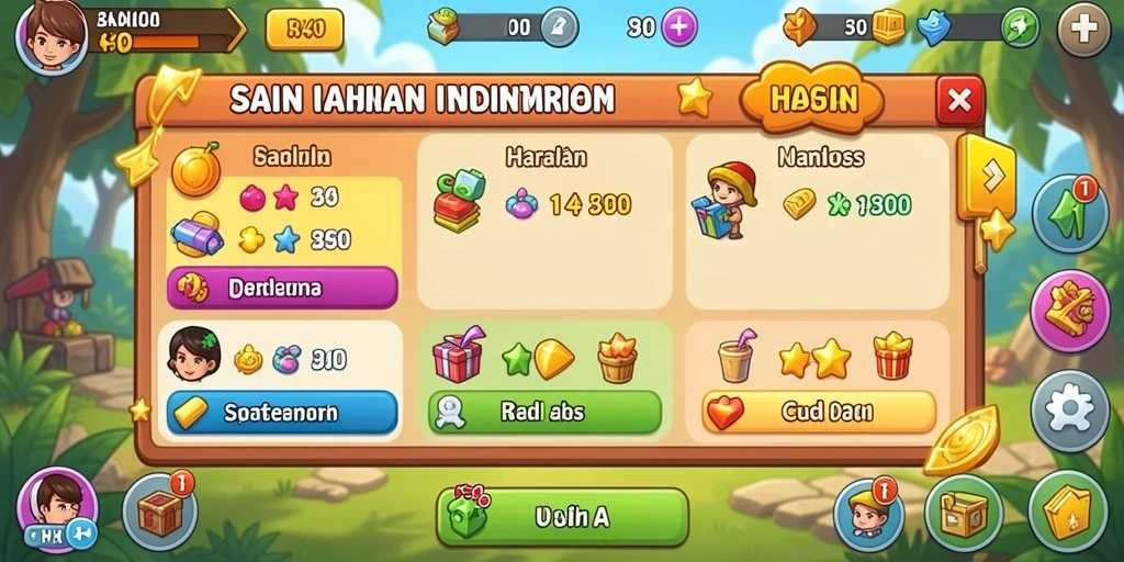 Tampilan antarmuka aplikasi yang menarik dan modern.