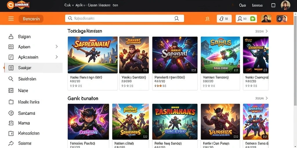 Tampilan antarmuka yang menarik dan modern.