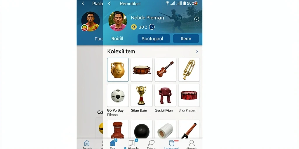 Screenshot menunjukkan tampilan karakter utama dalam aksi.